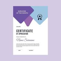 premi il certificato di diploma vector