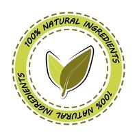 ingredienti naturali ingrediente naturale etichetta alimentare vettore
