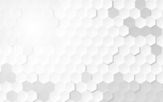 astratto bianca sfondo di sbalzato superficie esagonale, a nido d'ape moderno modello concetto, creativo leggero e ombra stile. geometrico maglia minimo pulito pendenza colore per carta da parati.vettore illustrazione vettore