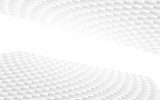 astratto bianca sfondo di sbalzato superficie esagonale, a nido d'ape moderno orizzontale modello concetto, creativo leggero cerchio stile. geometrico maglia minimo pendenza colore per carta da parati.vettore illustrazione vettore