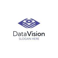 moderno occhio Conservazione dati visione logo vettore