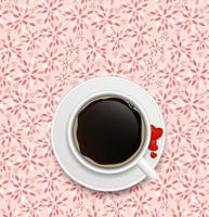 illustrazione vettoriale di sfondo invito caffè