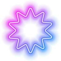neon Multi stella telaio vettore
