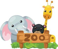 vettore zoo animale