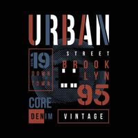 brooklyn urbano strada grafico disegno, tipografia vettore, illustrazione, per Stampa t camicia, freddo moderno stile vettore