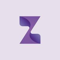 z lettera 3d logo vettore
