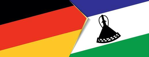 Germania e Lesoto bandiere, Due vettore bandiere.