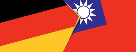 Germania e Taiwan bandiere, Due vettore bandiere.