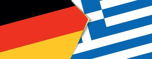 Germania e Grecia bandiere, Due vettore bandiere