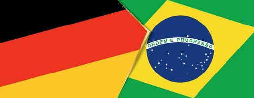 Germania e brasile bandiere, Due vettore bandiere.