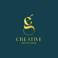 creativo lettera ge logo monogramma vettore Immagine