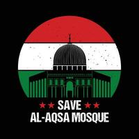 Salva al-aqsa moschea - Salva gazza, Salva Palestina vettore sfondo, manifesto, slogan, maglietta design.