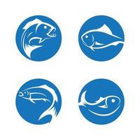 illustrazione delle immagini del logo del pesce vettore