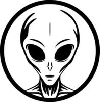 alieno, minimalista e semplice silhouette - vettore illustrazione