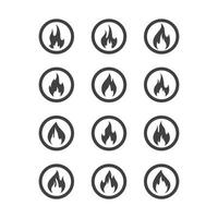 immagini del logo del fuoco vettore