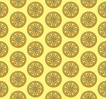 seamless pattern di frutta arancione vettore