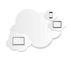 illustrazione vettoriale di concetto di business di cloud computing