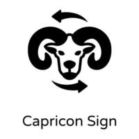 segno zodiacale caprico vettore