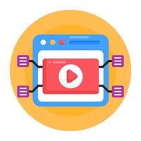 streaming video online online vettore