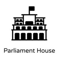 palazzo del parlamento e architettura vettore