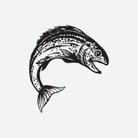 disegno di pesce salmone vettore
