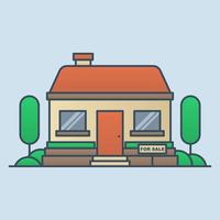 casa in vendita illustrazione vettoriale