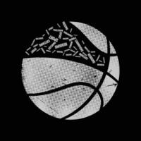 vettore illustrazione su il tema di pallacanestro. maglietta grafica, manifesto, striscione, volantino, Stampa e cartolina