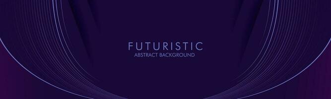 astratto futuristico moderno buio viola con formosa Linee. futuristico tecnologia tema design. per manifesto, coperchio, striscione, opuscolo, sito web, aviatore vettore