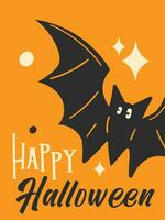 contento Halloween carta professionista vettore