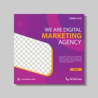 digitale attività commerciale marketing bandiera per sociale media inviare modello. attività commerciale inviare design per pubblicità vettore