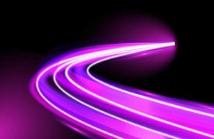 scie luminose colorate con effetto motion blur luce al neon futuristica vettore