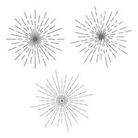 fuochi d'artificio icona vettore illustrazione