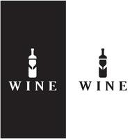 modello di progettazione del logo del vino.illustrazione vettoriale di icona-vettore