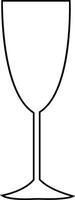 vino bicchiere icona semplice schema simbolo di sbarra, ristorante.varie vino bicchiere linea vettore nero silhouette per mobile concetto e ragnatela design.