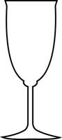 vino bicchiere icona semplice schema simbolo di sbarra, ristorante.varie vino bicchiere linea vettore nero silhouette per mobile concetto e ragnatela design.