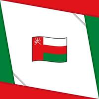 Oman bandiera astratto sfondo design modello. Oman indipendenza giorno bandiera sociale media inviare. Oman indipendenza giorno vettore