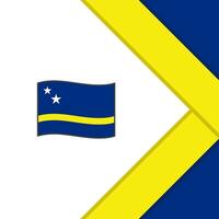 Curacao bandiera astratto sfondo design modello. Curacao indipendenza giorno bandiera sociale media inviare. Curacao cartone animato vettore