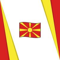 nord macedonia bandiera astratto sfondo design modello. nord macedonia indipendenza giorno bandiera sociale media inviare. nord macedonia bandiera vettore