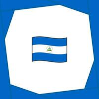 Nicaragua bandiera astratto sfondo design modello. Nicaragua indipendenza giorno bandiera sociale media inviare. Nicaragua bandiera vettore