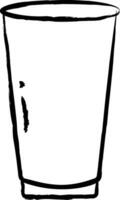 bar bicchiere mano disegnato vettore illustrazione