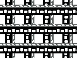 filmine vettore forma nel nero e bianca colore per sfondo design.
