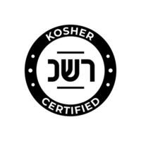 kosher certificato simbolo. internazionale simbolo di kosher cibo. confezione concetto. vettore