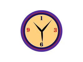 cronometraggio parete orologio con un estetico e bellissimo colore combinazione vettore