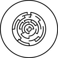 siepe labirinto vettore icona