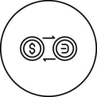 icona del vettore di cambio valuta