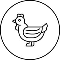 pollo vettore icona
