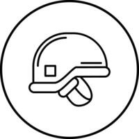 soldato casco vettore icona
