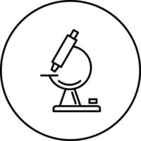 icona del vettore del microscopio