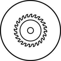 circolare sega vettore icona