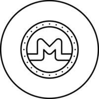 monero vettore icona